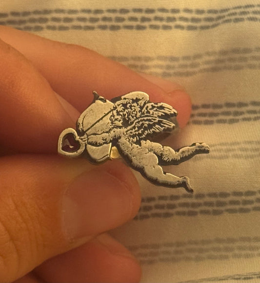 cupid ring - 5.5 - ruby