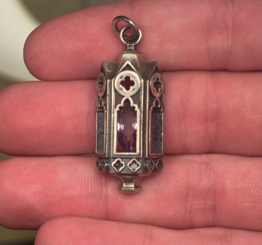 Lantern Pendant - Amethyst