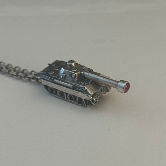 Tank Pendant - Ruby